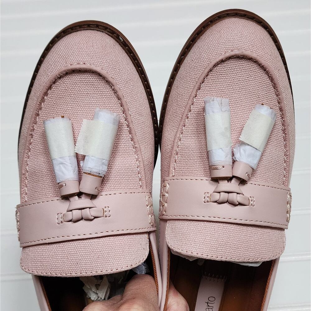 NWOT Franco Sorto Women's Carolynn Low2 Pink Tassel Loafer Shoes Size 8.5 - Picture 7 of 11